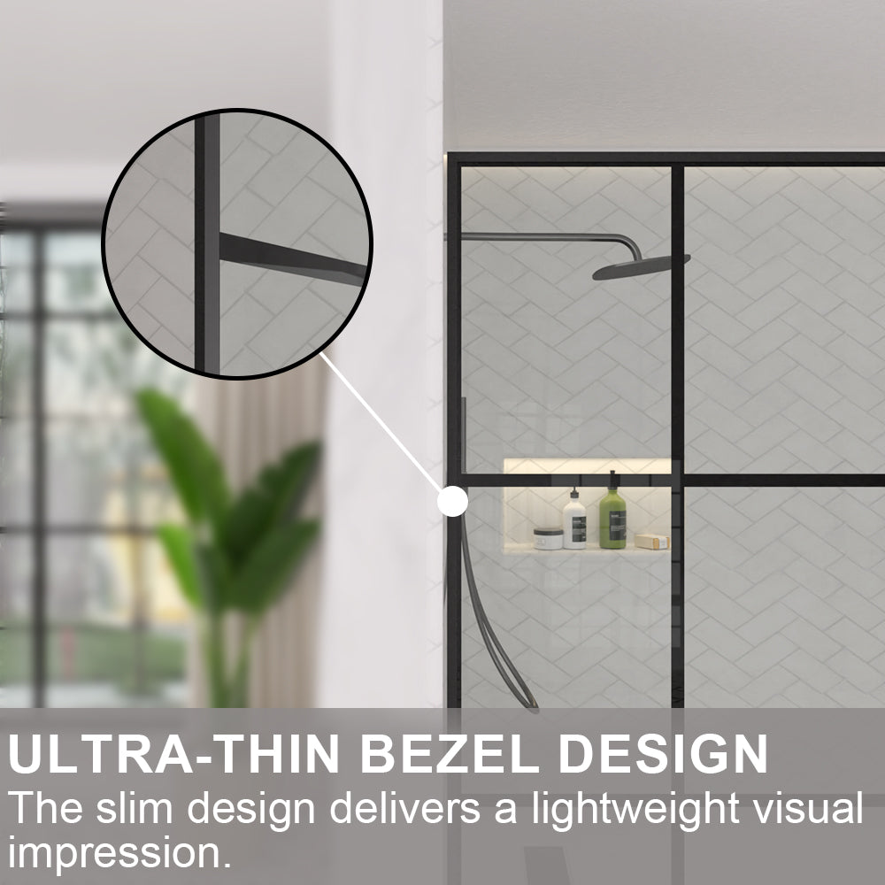 #Glass Finish_Grid Pattern Tempered Glass