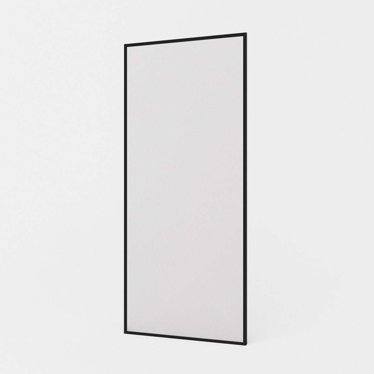 Nyssa 34 in. W x 73 in. H Framed Fixed Shower Screen Door in Matte Black with 5/16 in. (8mm) Tempered Glass
