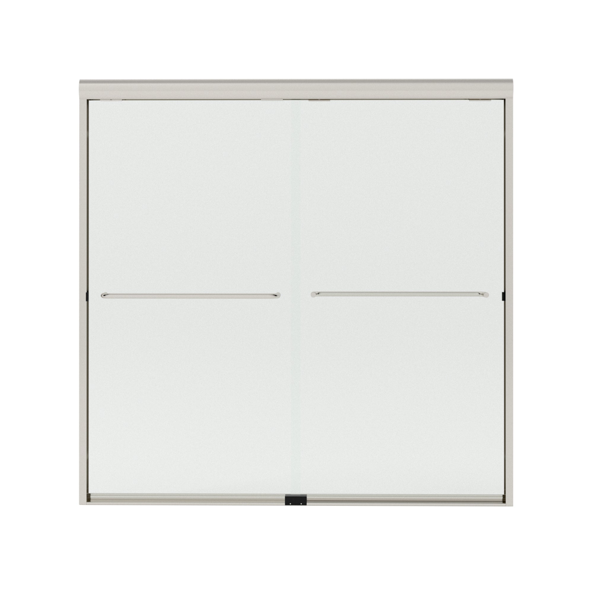 Akoasm 60 in. W x 56 in. H Sliding Bath Tub Door in Semi Frameless with Clear Glass