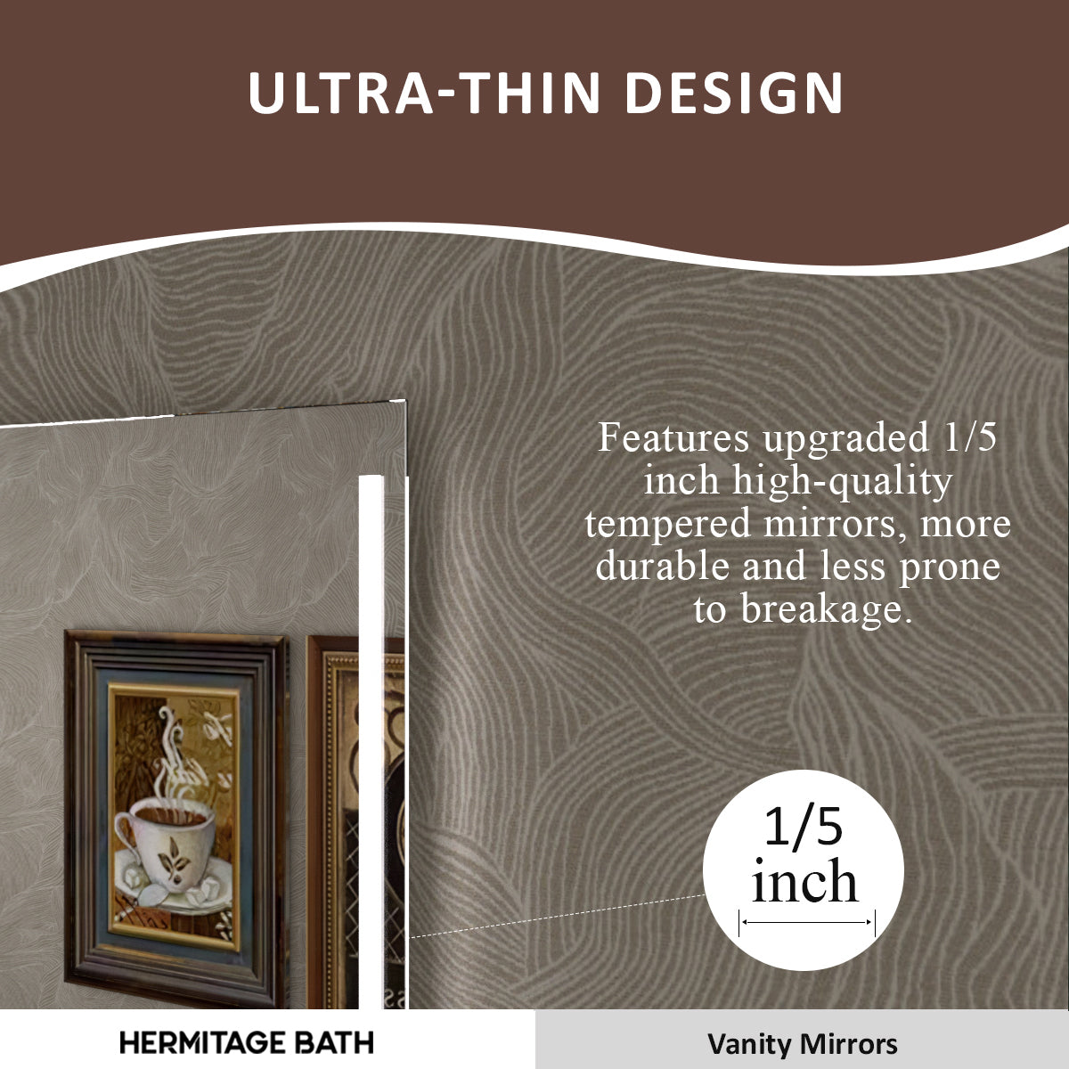 S Spring 24 in. W x 36 in. H Rectangular Frameless LED Wall Bathroom Vanity Mirror