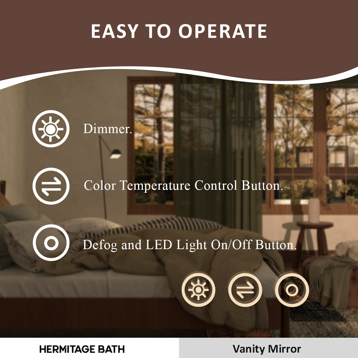 Spring 42 in. W x 36 in. H Rectangular Frameless LED Wall Bathroom Vanity Mirror