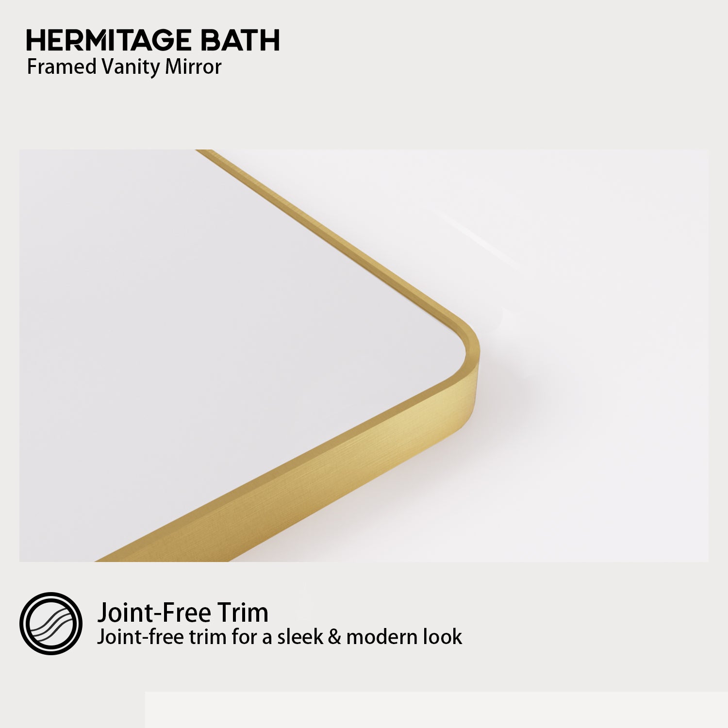 S Cosy 30 in. W x 36 in. H Rectangular Framed Wall Bathroom Vanity Mirror in Brass