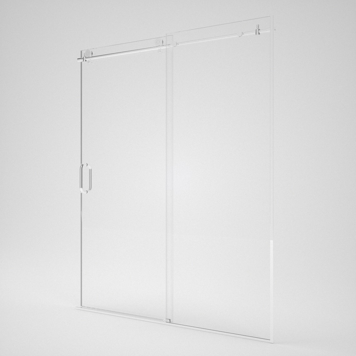 Verie 60 in. W x 76 in. H Frameless Sliding Shower Door with 5/16 in. Clear Tempered Glass