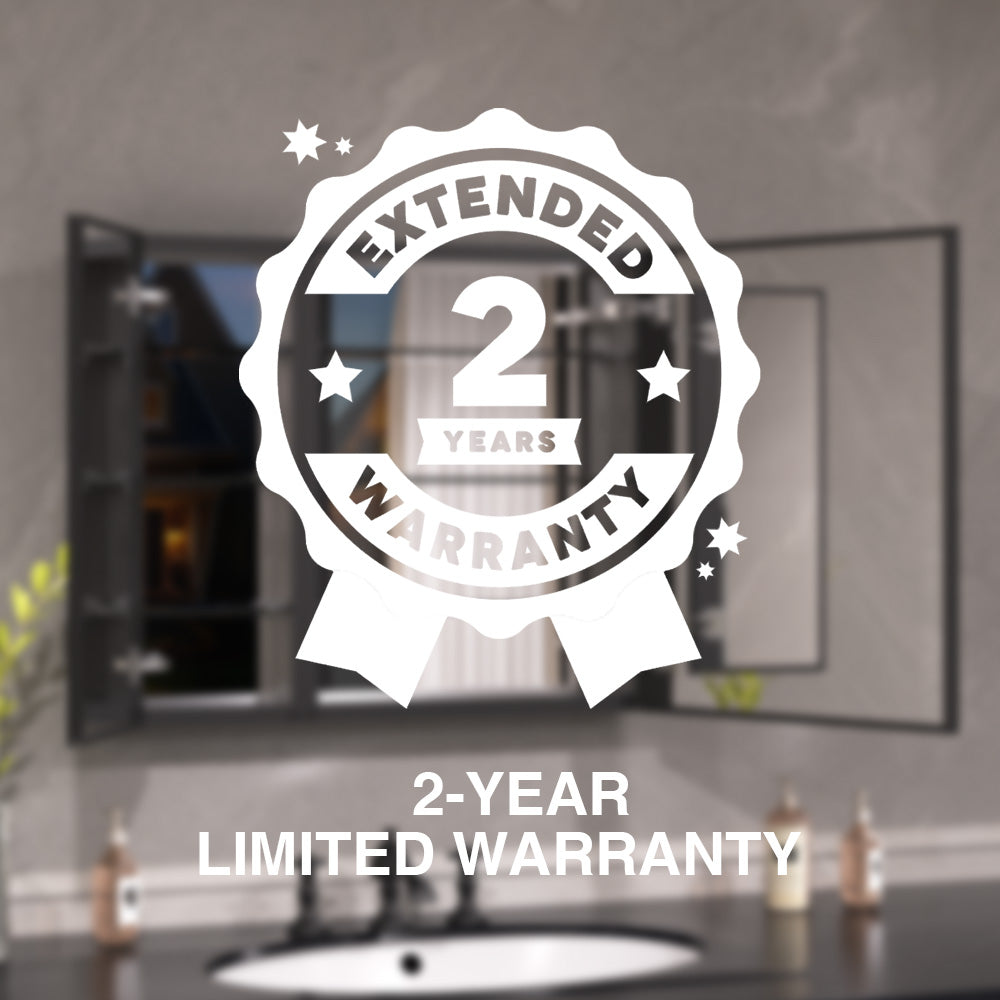 Keen Framless Recessed or Surface-Mount Rectangular Aluminum Medicine Cabinet with Mirror in Matte Black