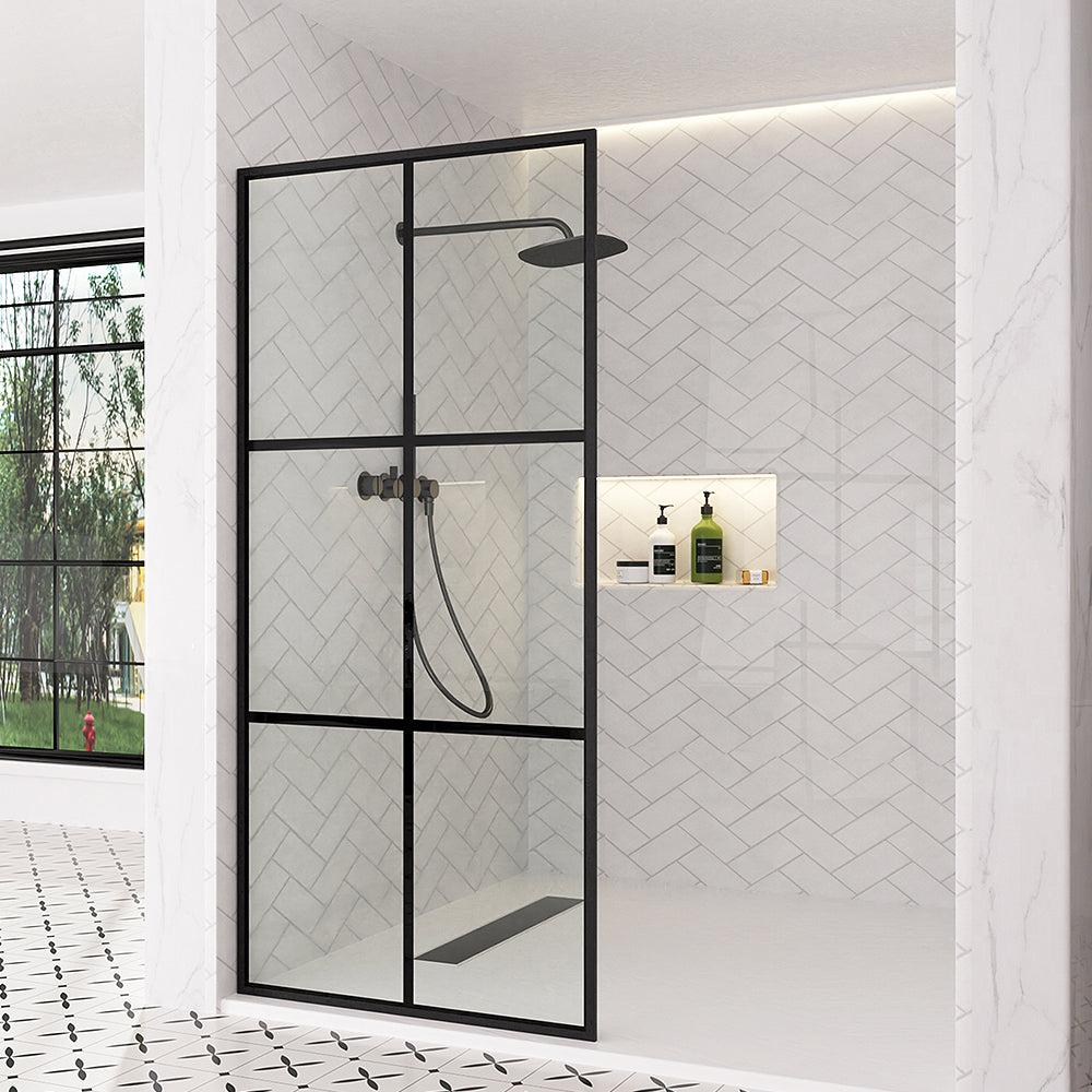 #Glass Finish_Grid Pattern Tempered Glass