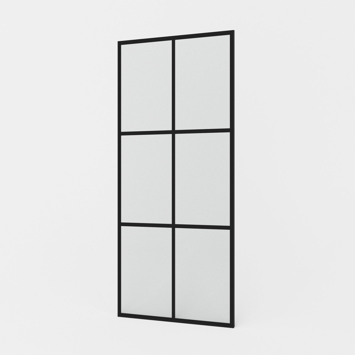 Nyssa 34 in. W x 73 in. H Framed Fixed Shower Screen Door in Matte Black with 5/16 in. (8mm) Tempered Glass