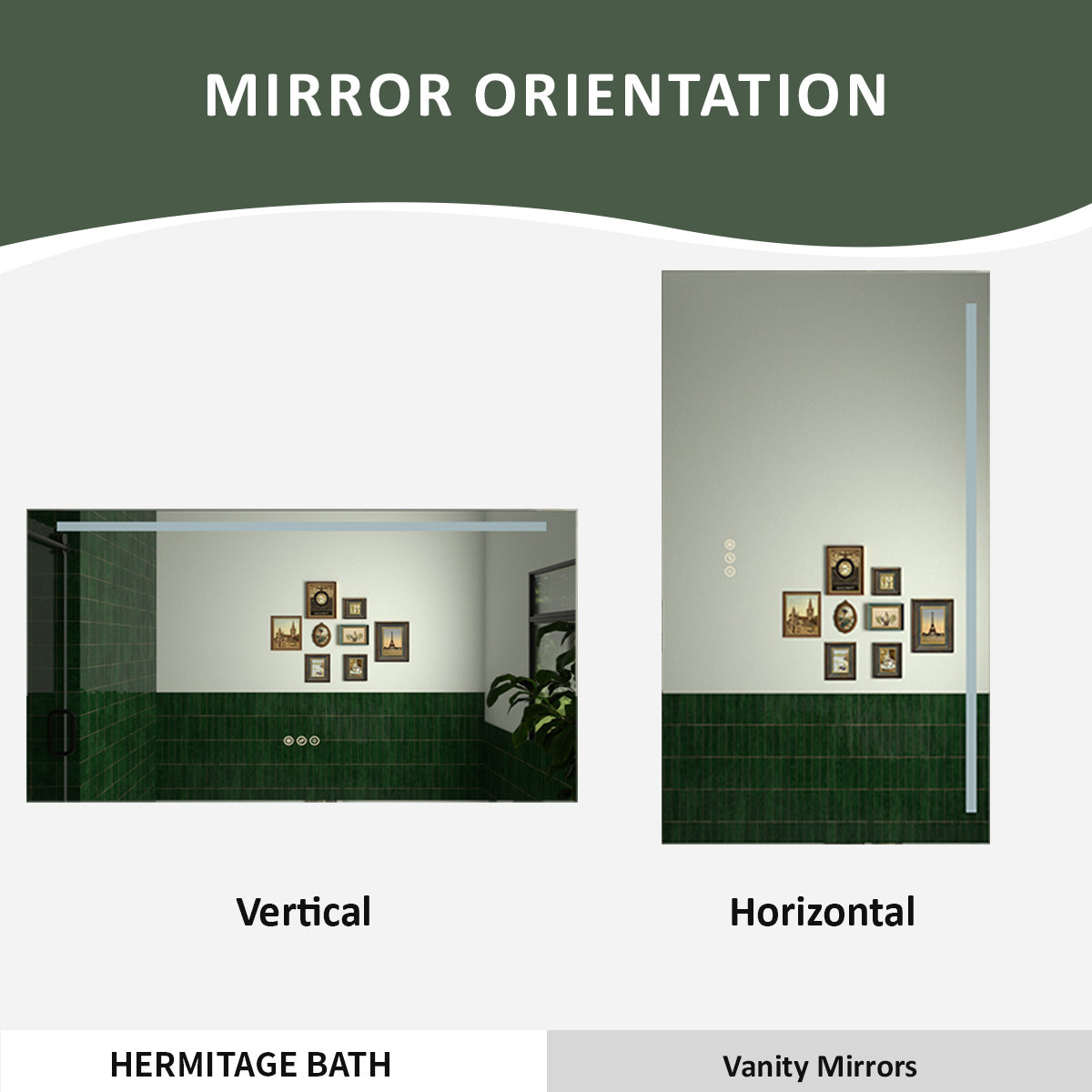 S 42 in. W x 24 in. H Rectangular Frameless LED Wall Bathroom Vanity Mirror