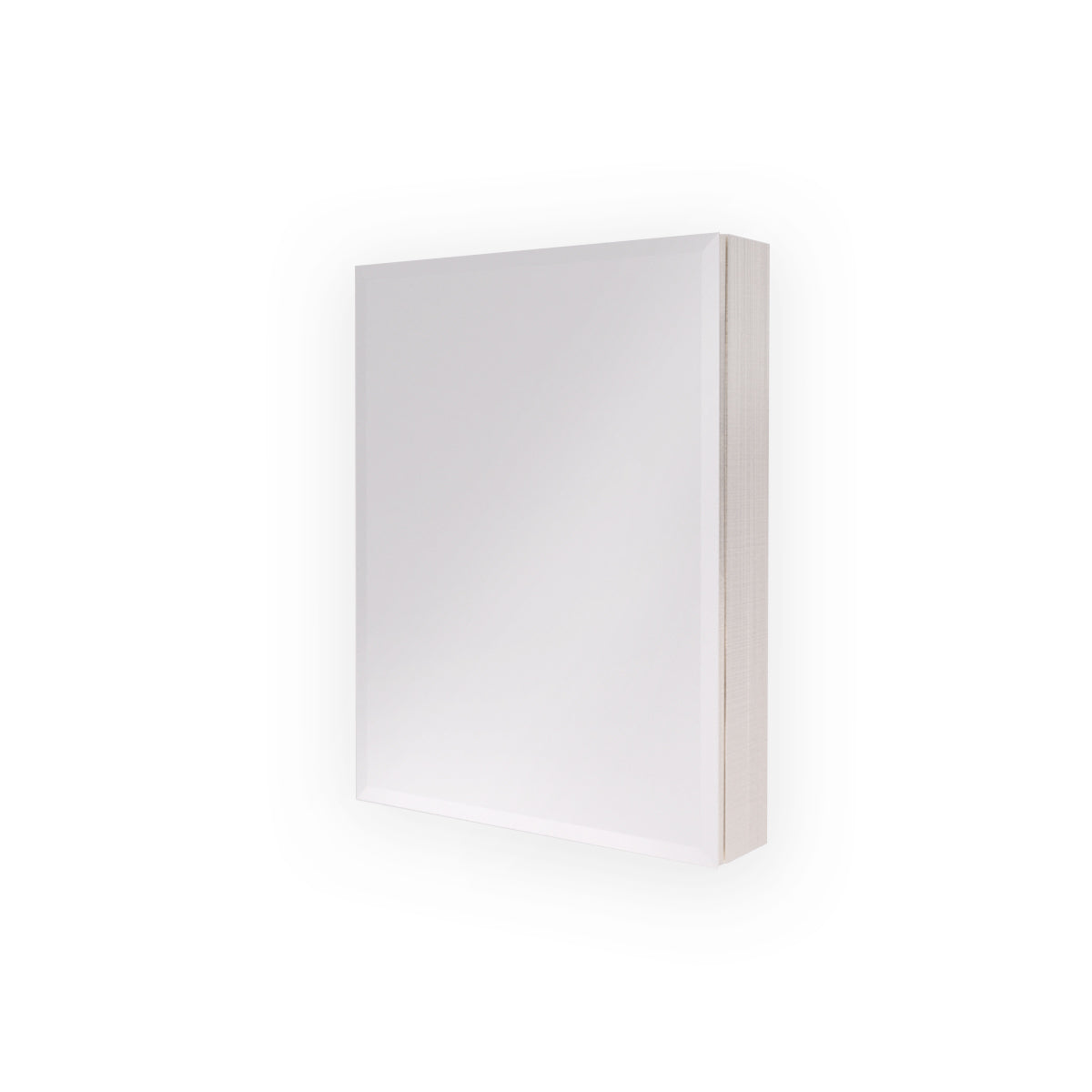 S 20 in. W x 26 in. H Rectangular Aluminum or Surface-Mount Beveled Medicine Cabinet with Mirror