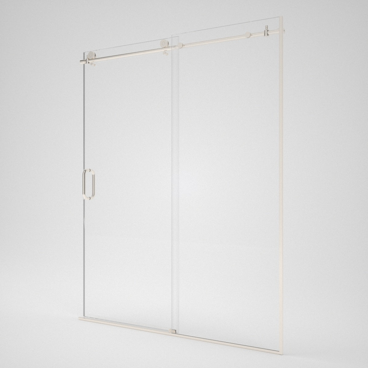 Verie 60 in. W x 76 in. H Frameless Sliding Shower Door with 5/16 in. Clear Tempered Glass