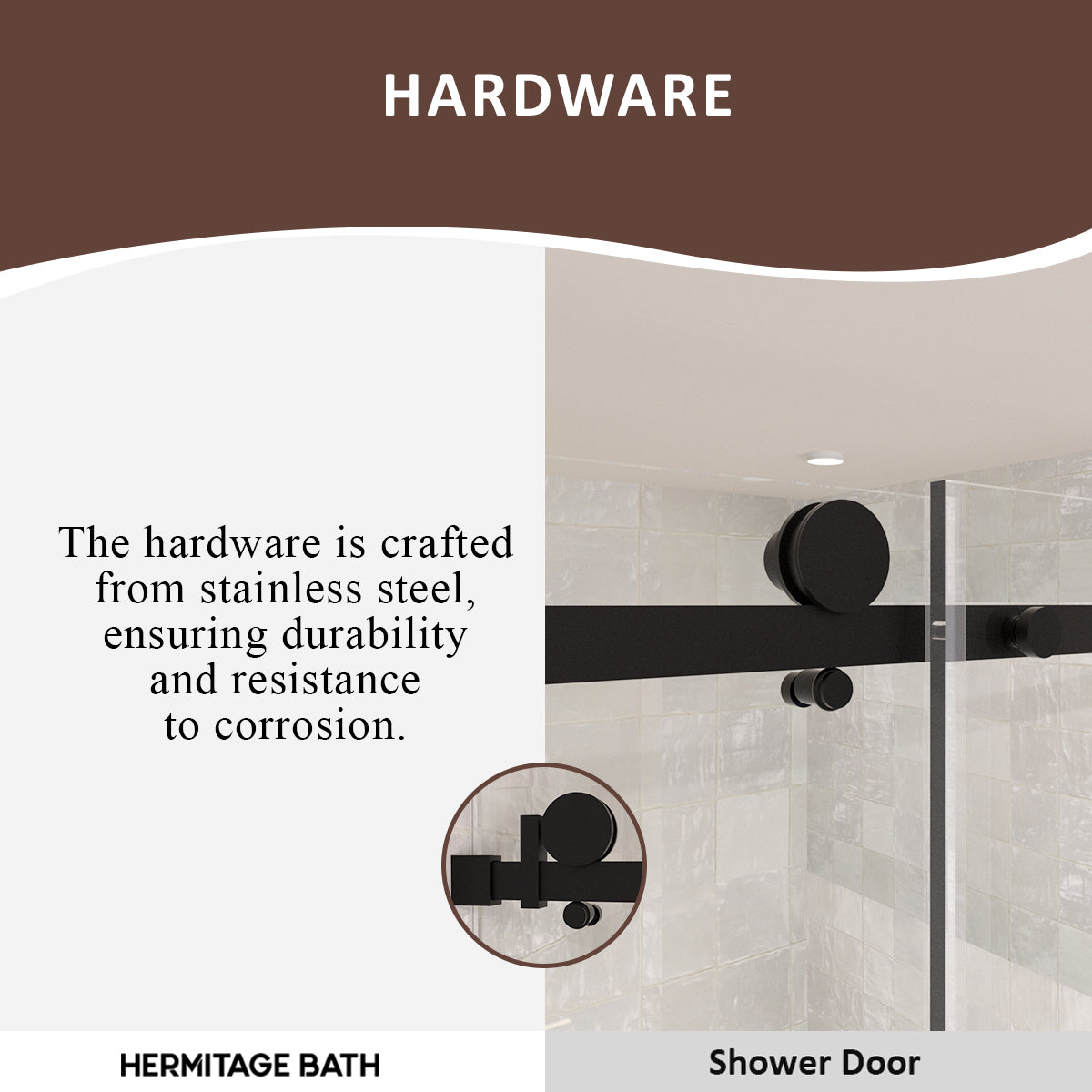 S Eletta 60 in. W x 60 in. H Sliding Semi-Frameless Tub Door in Matte Black Finish with Clear Glass