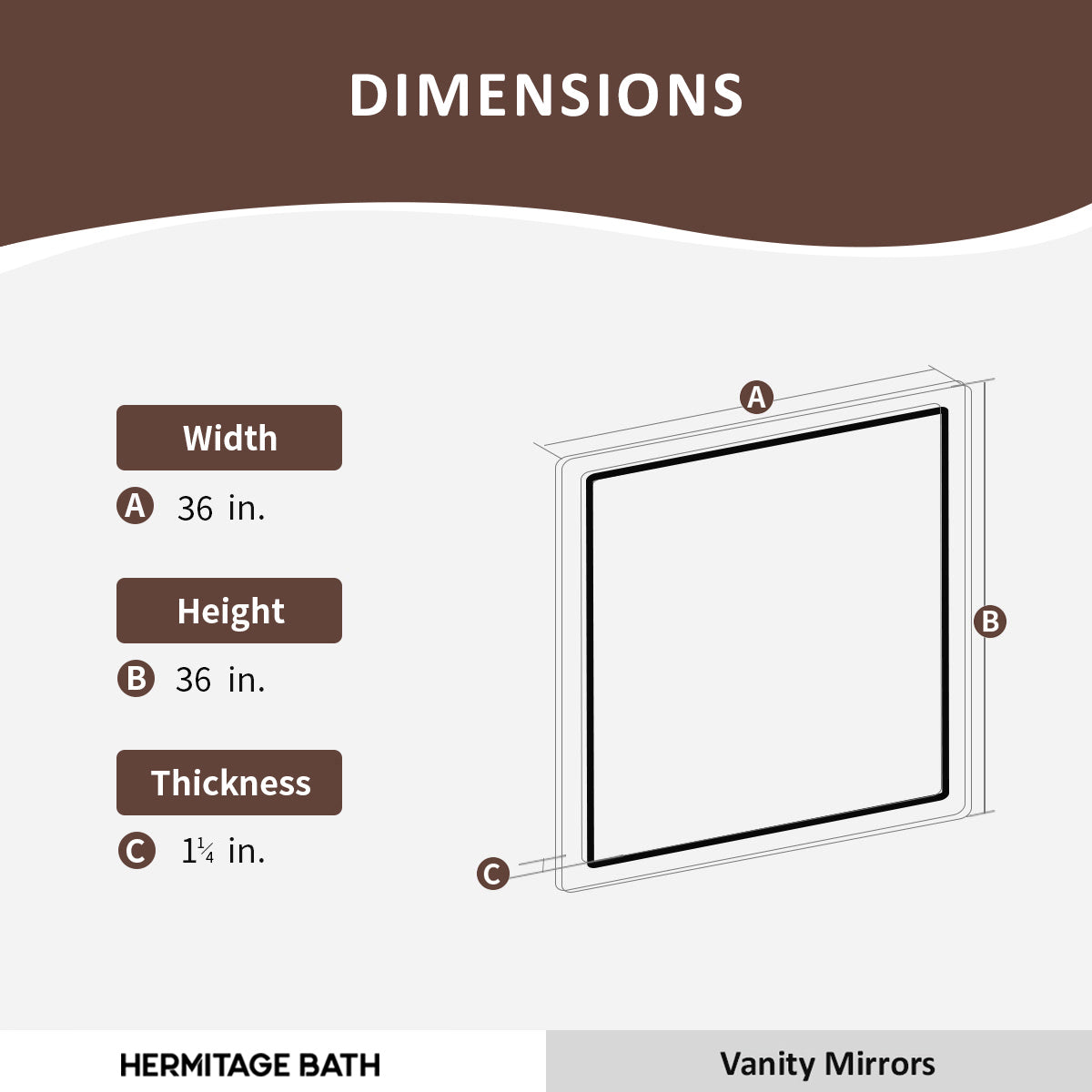 S Swarm 36 in. W x 36 in. H Rectangular Frameless Radar LED Wall Bathroom Vanity Mirror