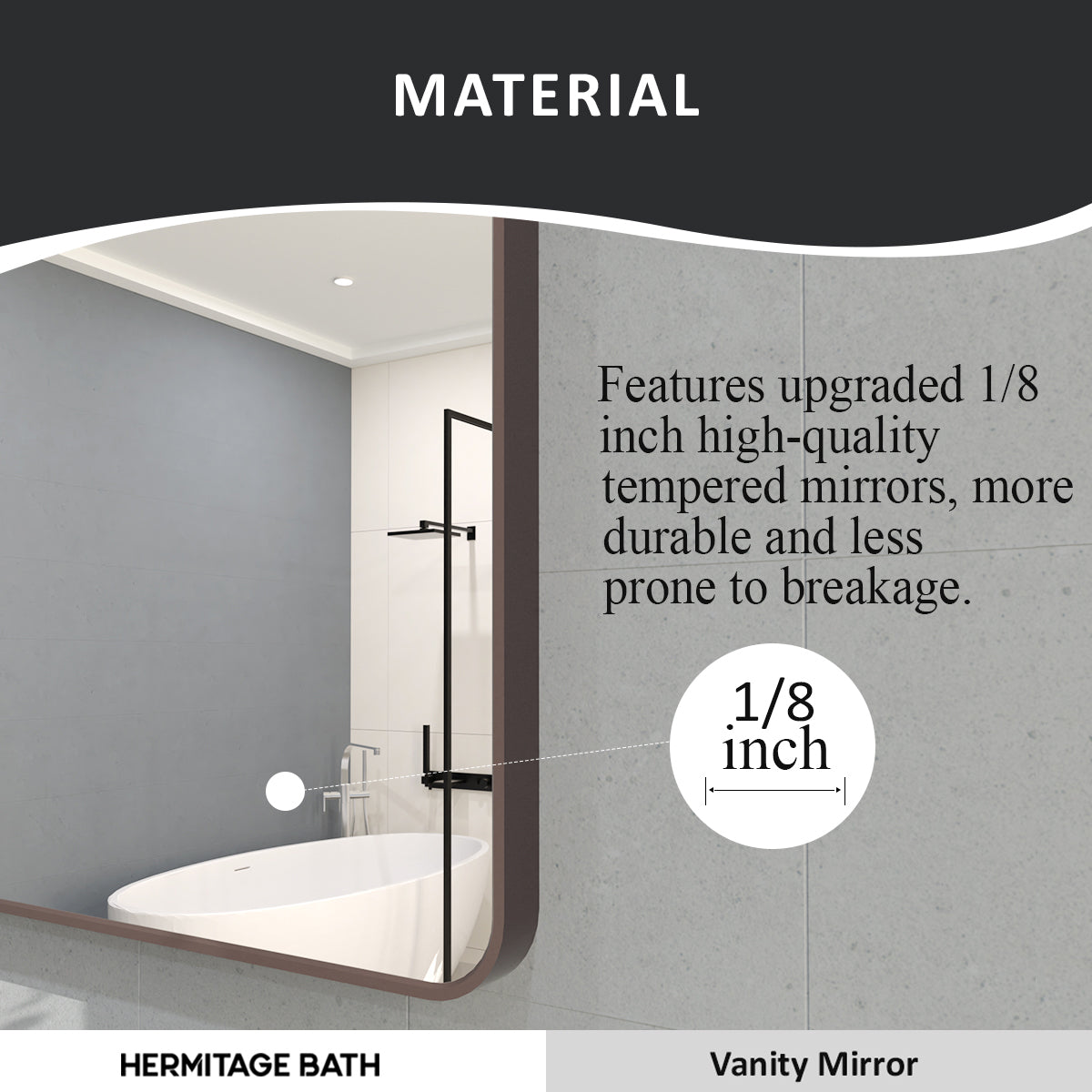 Gleami 30 in. W x 36 in. H Rectangular Framed Wall Bathroom Vanity Mirror in Oil Rubbed Bronze