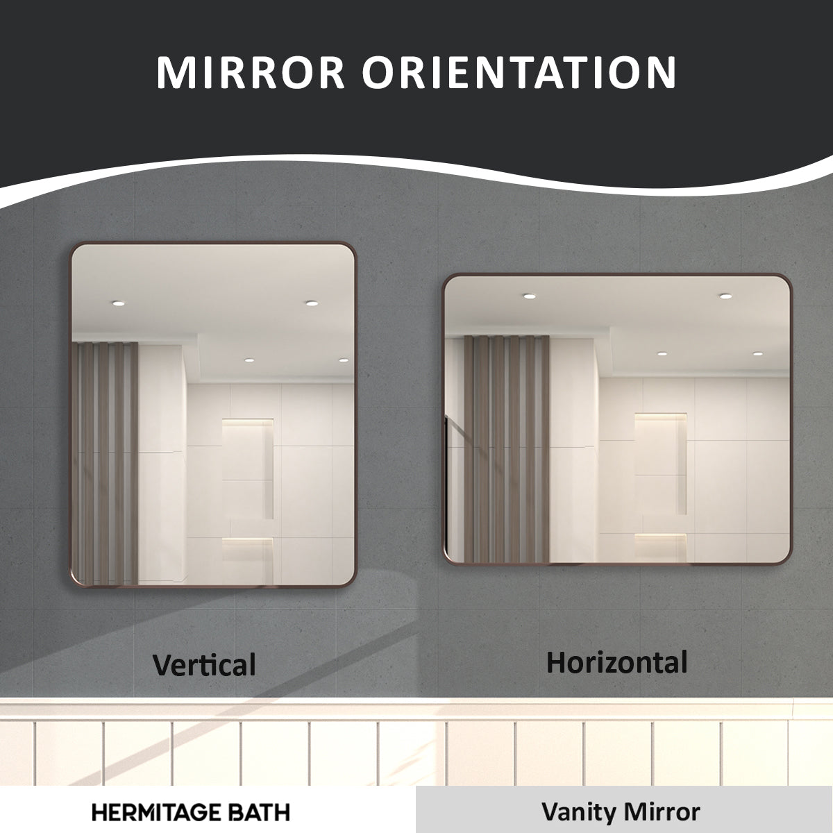 Gleami 30 in. W x 36 in. H Rectangular Framed Wall Bathroom Vanity Mirror in Oil Rubbed Bronze